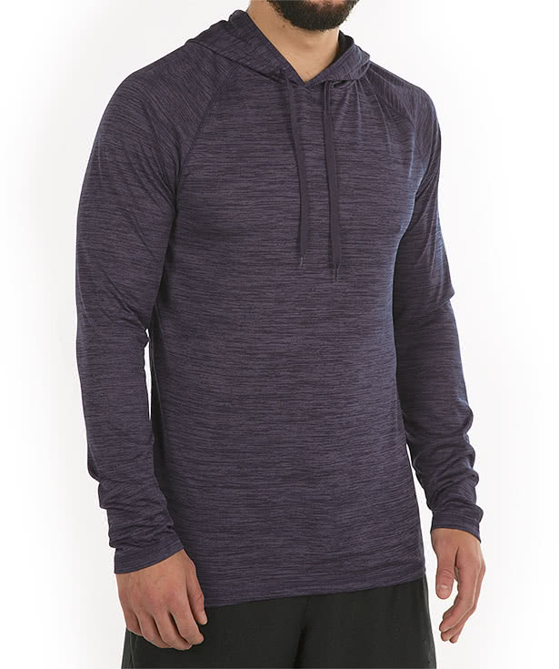 Augusta Tonal Heather Hooded Performance Shirt