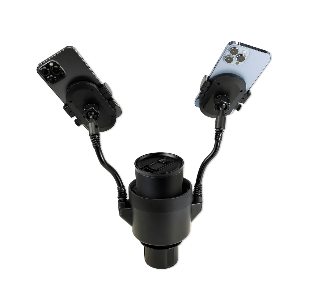 iLive Universal Cup Mount Dual Mobile Phone Holder-default
