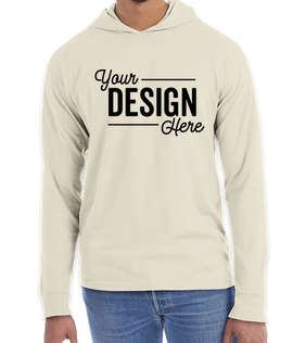 Hanes ComfortWash Garment Dyed Hooded Long Sleeve T-Shirt