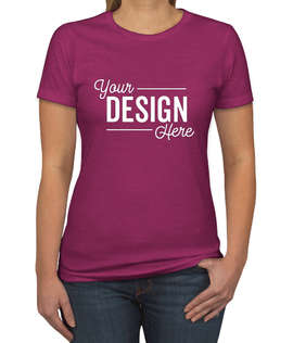 Next Level Women's Slim Fit Jersey Blend T-shirt - Color: Lush