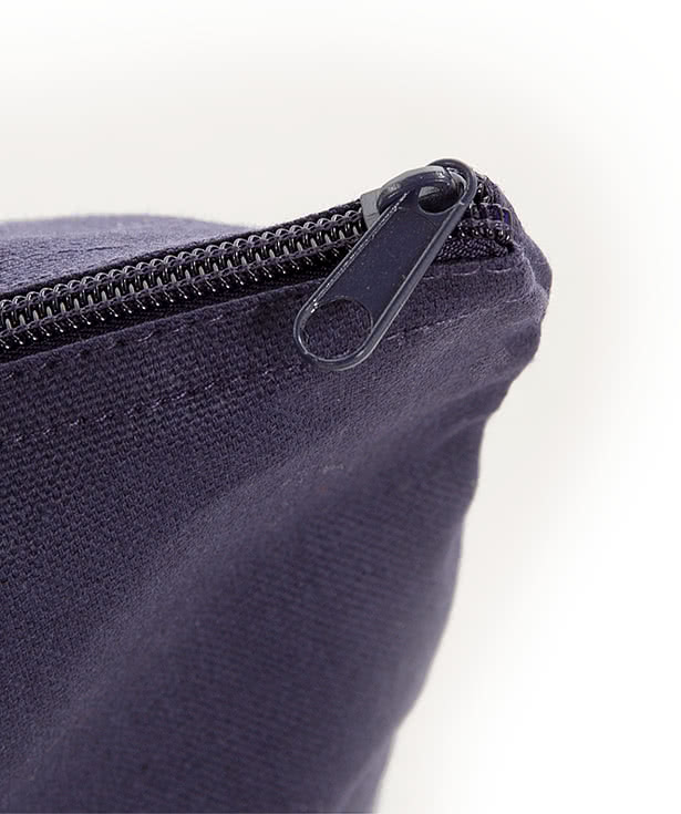 Embroidered Large Wide 100% Cotton Canvas Zippered Tote Bag