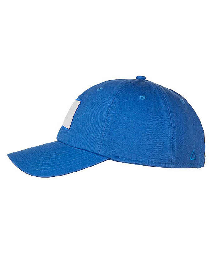 Ahead Largo Washed Twill Baseball Hat - White Rectangle Patch - Printed