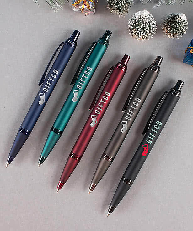 Laser Engraved Bond Comfort Aluminum Ballpoint Pen (blue ink)