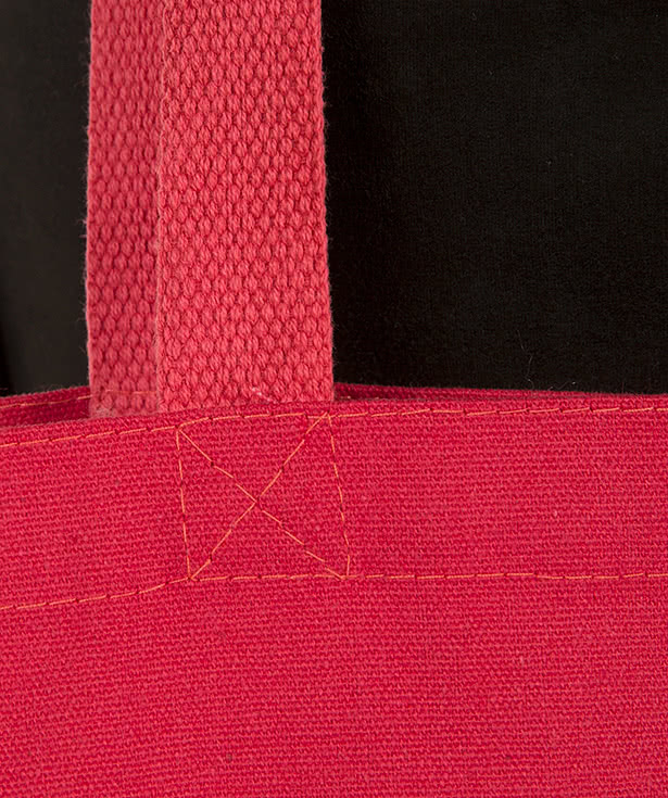 Medium Gusseted 100% Cotton Canvas Tote Bag