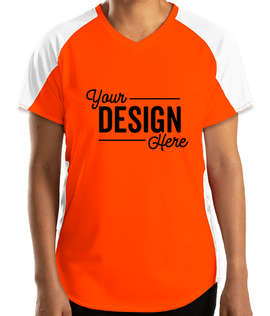 Augusta Women's Cutter Jersey - Color: Orange / White
