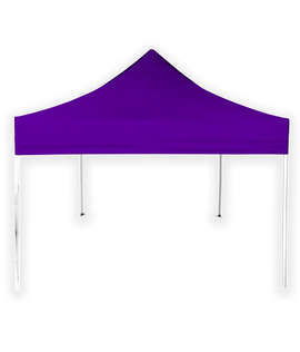 Full Color 10' Heavy Duty Canopy Tent - Color: Team Purple
