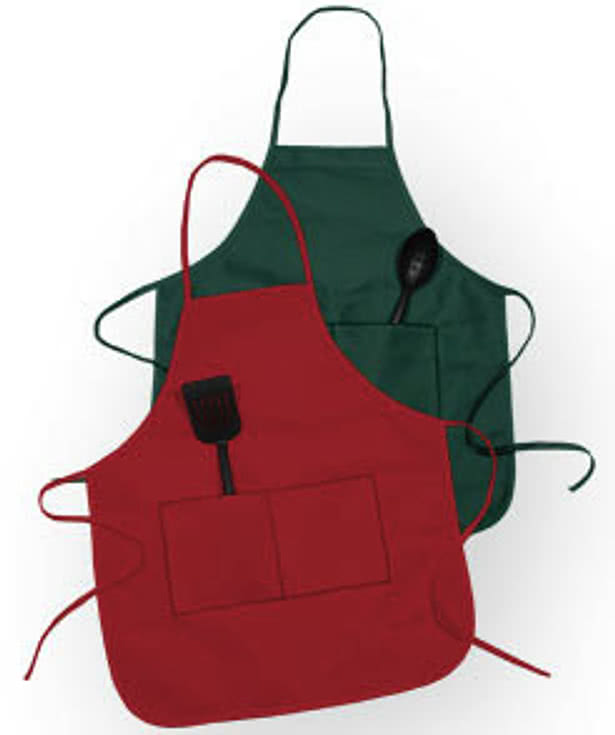 Liberty Bags Butcher Block Medium Length Two-Pocket Apron
