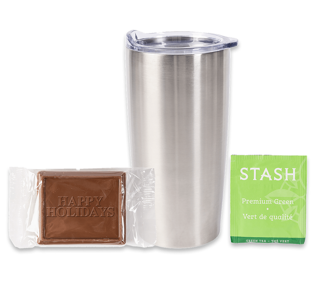20 oz. Tumbler with Stash Tea and Happy Holidays Cookie Gift Set-default