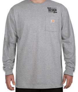 Carhartt Workwear Crewneck Long Sleeve Pocket T-shirt - Embroidered