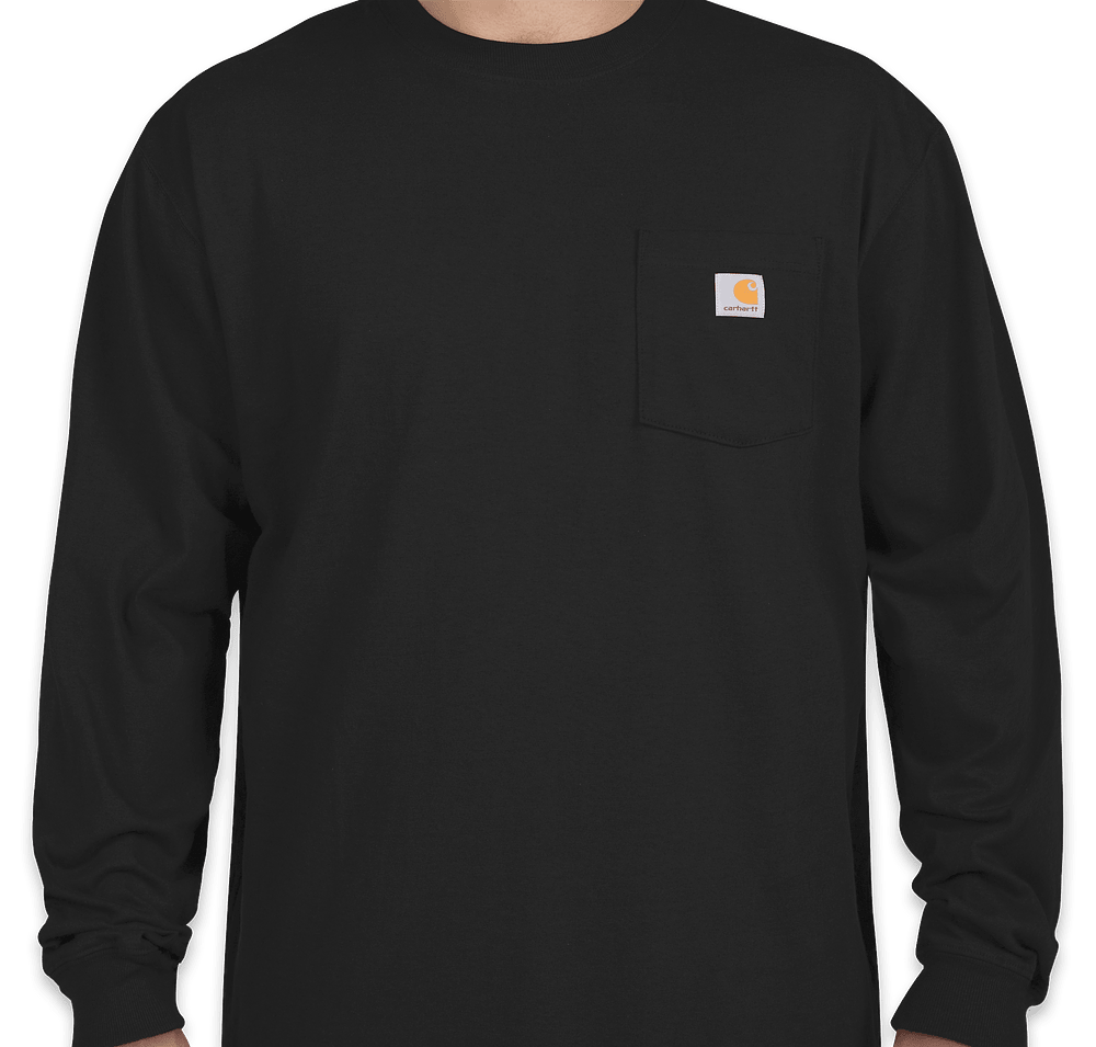 Carhartt Workwear Crewneck Long Sleeve Pocket T-shirt - Embroidered-default