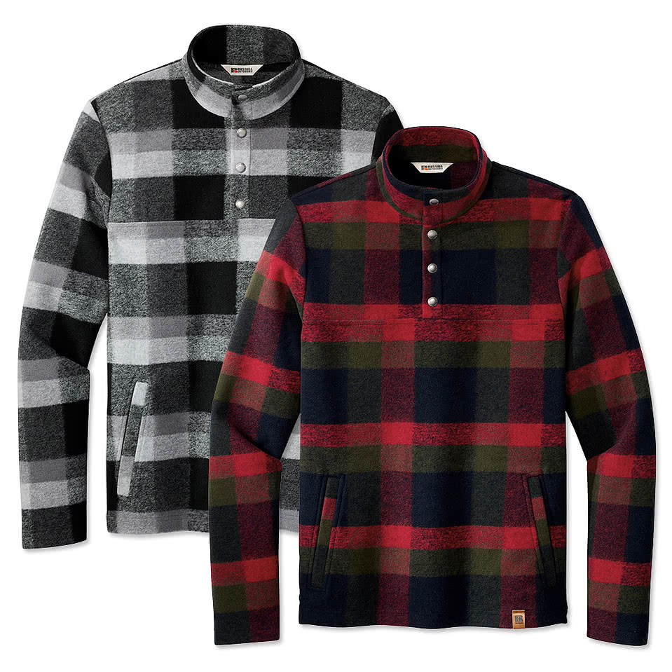 Custom Russell Outdoors Basin Heavyweight Snap Pullover - Design