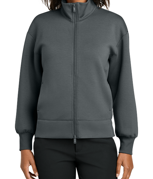 Mercer + Mettle Women's Soft Spacer UPF 50+ Full Zip Sweatshirt in Storm Grey