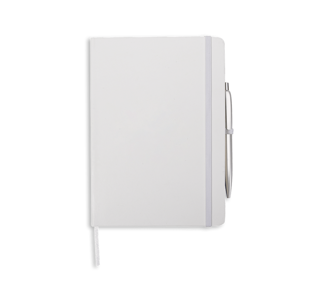 Debossed Prime Hard Cover Notebook with Soca Pen-default