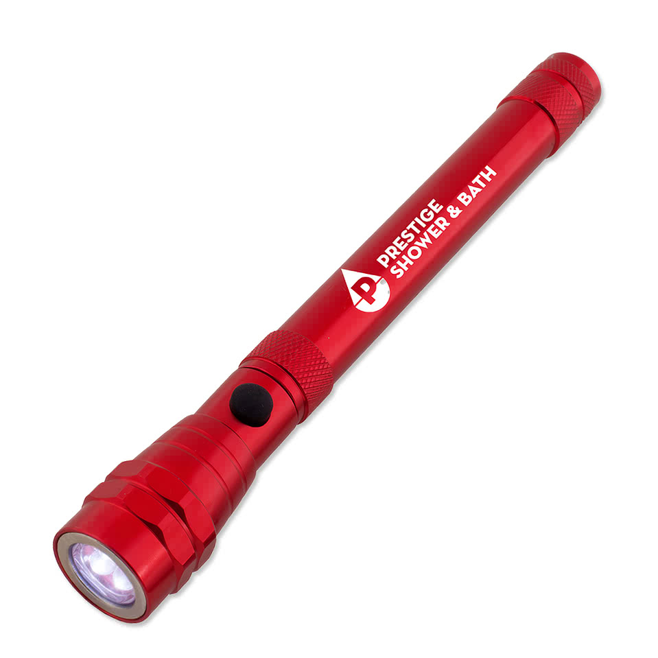 Laser Engraved Telescopic Magnetic Aluminum Flashlight