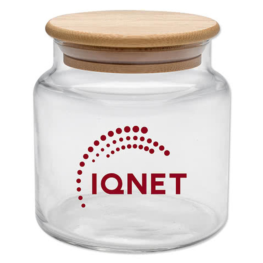 16 oz. Apothecary Jar with Bamboo Lid in Clear