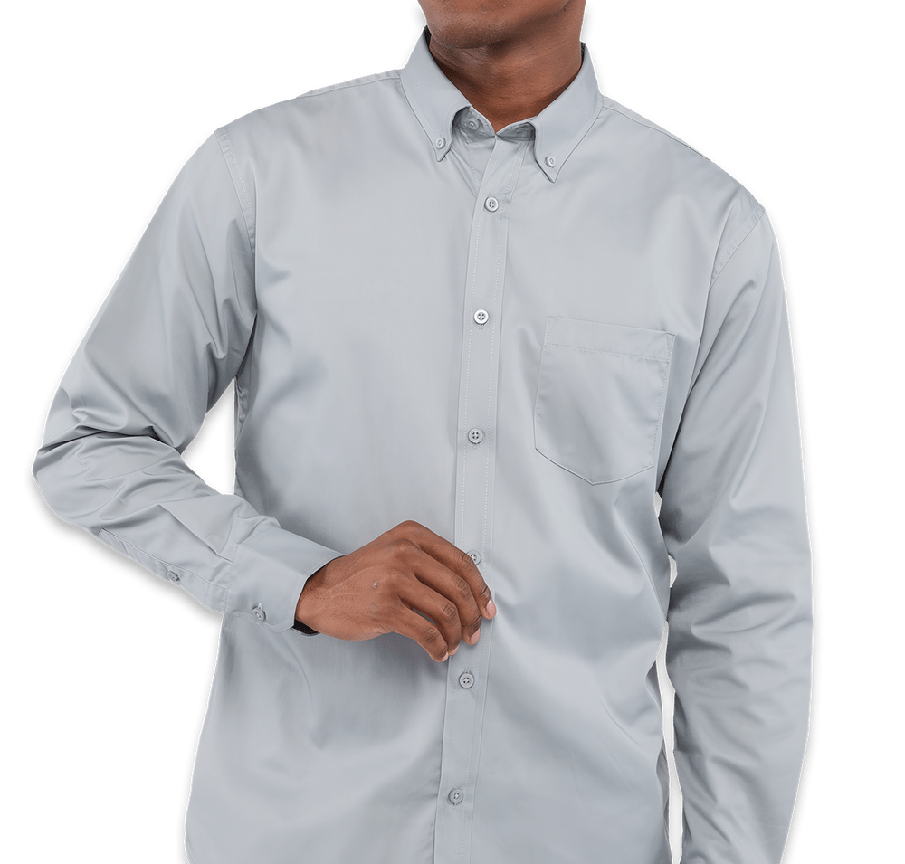 Elevate Wilshire Twill Long Sleeve Dress Shirt-default