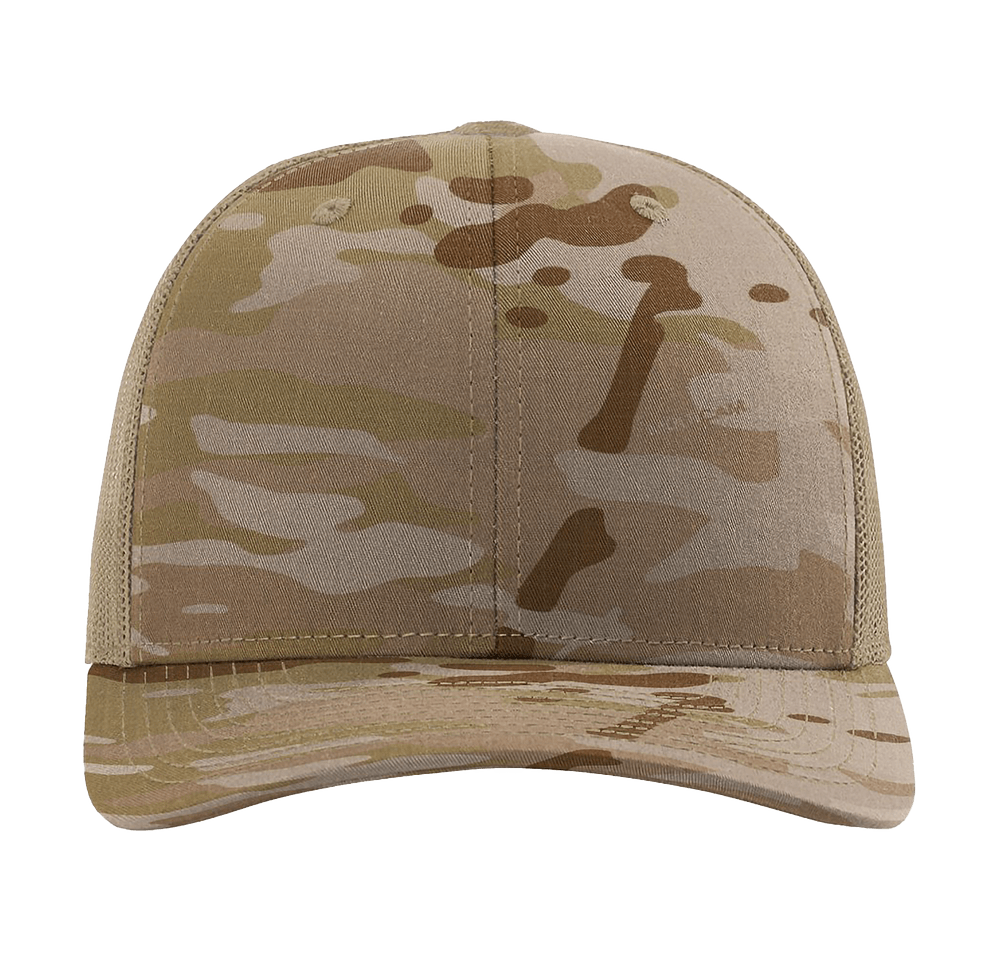 Richardson Tactical Structured Camo Trucker Hat-default