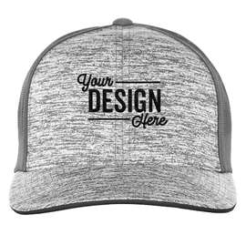 Pacific Headwear Aggressive Heather Trucker Hat - Color: Graphite / Light Charcoal