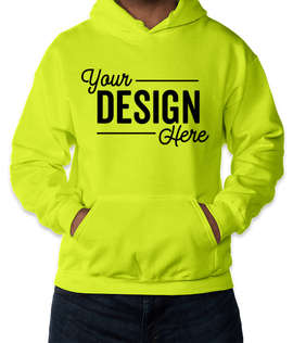 Gildan DryBlend 50/50 Pullover Hoodie - Color: Safety Green
