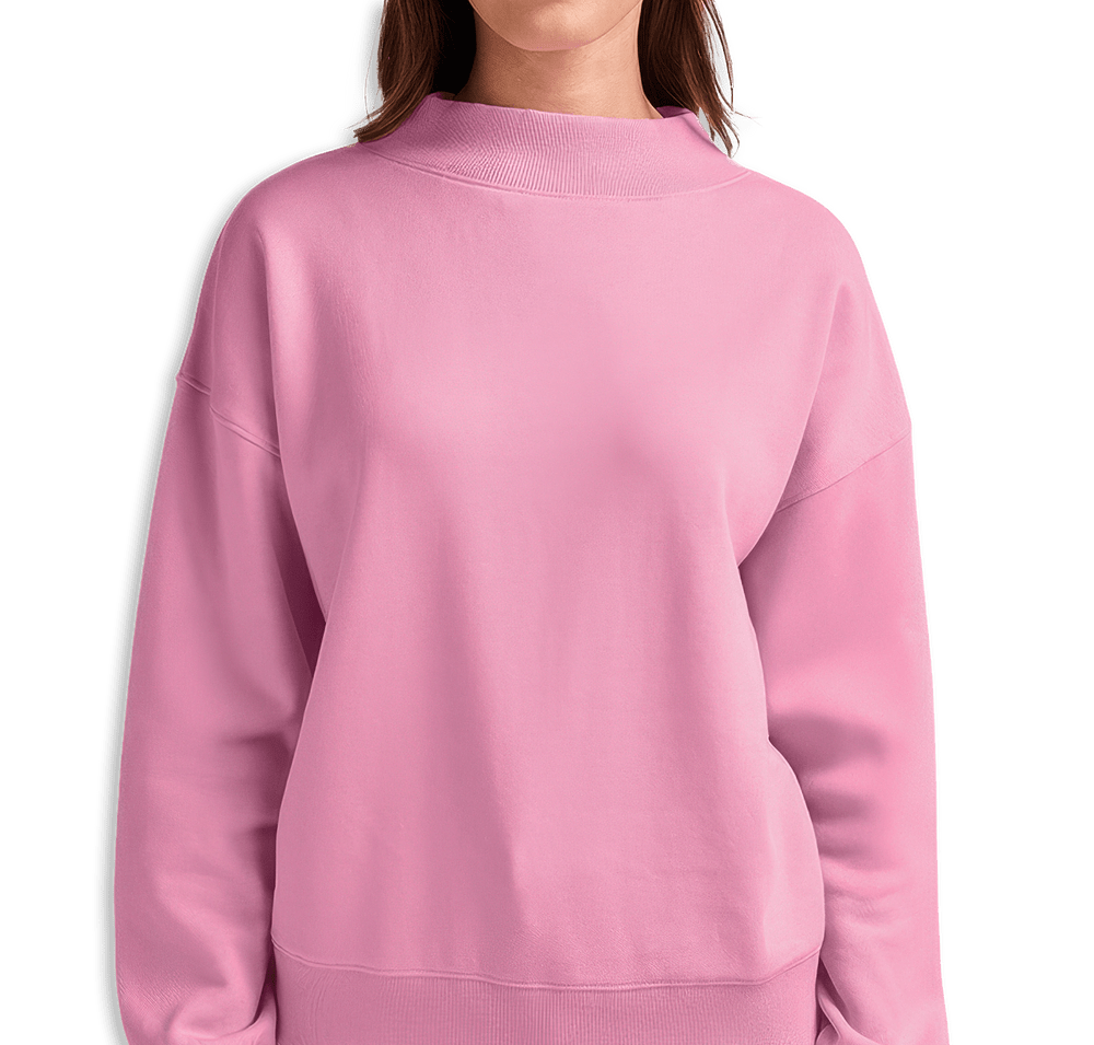 Charles River Women's Willow Recycled Mock-Neck Sweatshirt-default