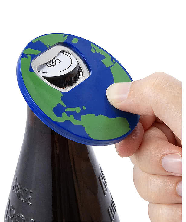 Recycled Globe Design Bottle Opener