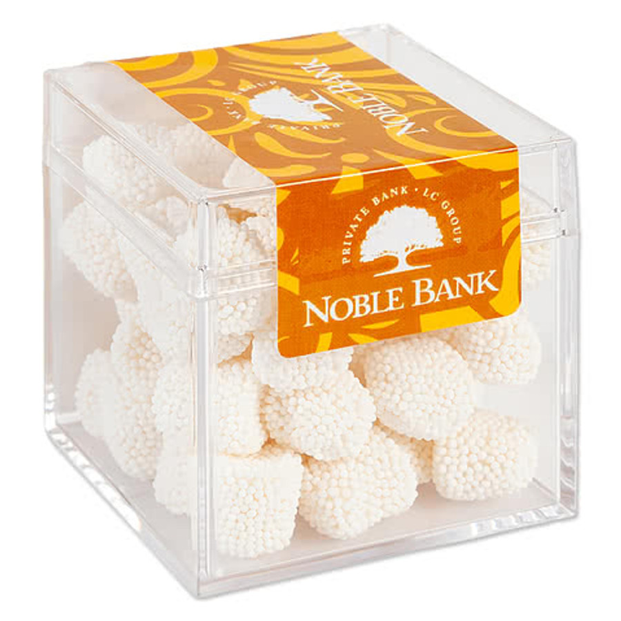 Full Color Sweet Box with Champagne Bubbles in Columbia Blue