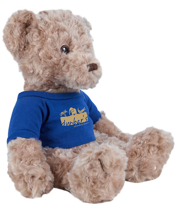 Full Color 10" Tan Dexter Bear Plush Animal