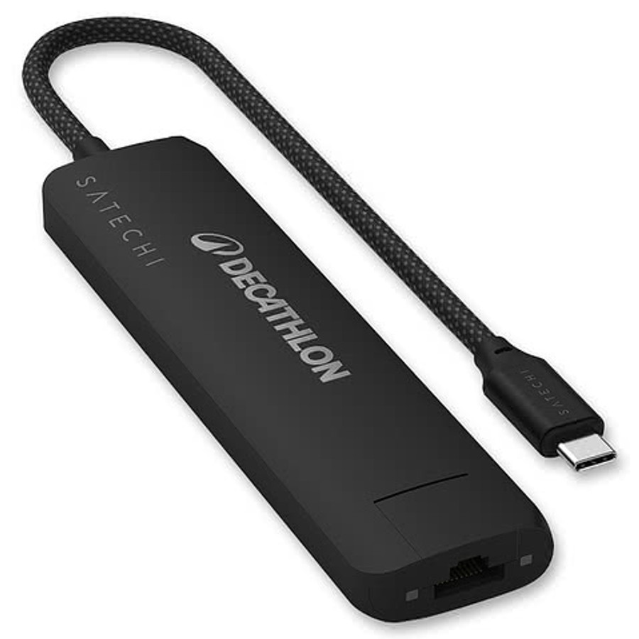 Satechi 7-in-1 USB-C Slim Multiport Adapter w/Ethernet in Black