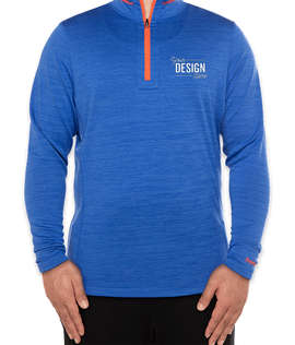 Reebok Circuit Quarter Zip Performance Shirt - Color: Heather Royal