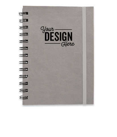 Soft Cover Spiral Notebook - Gray