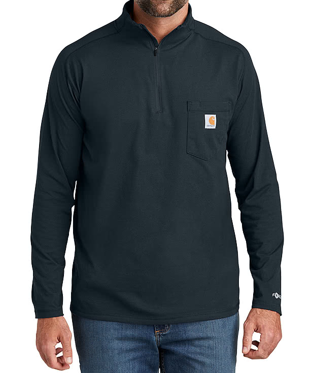 Custom Carhartt Force Quarter Zip Pocket Pullover - Design