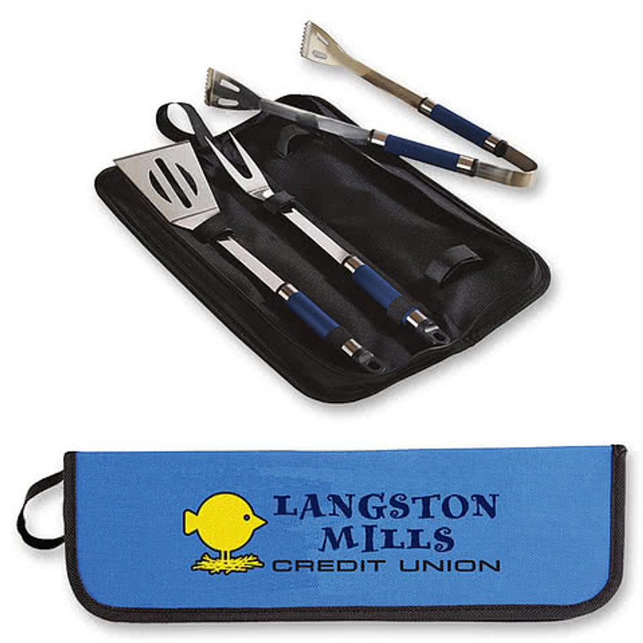 3 Piece BBQ Set in Black