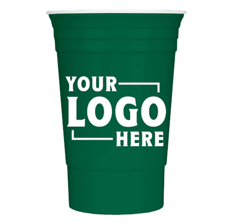 16 oz. Reusable Plastic Party Cup in Kelly Green