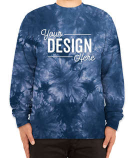 Independent Trading Midweight Tie-Dye Crewneck Sweatshirt