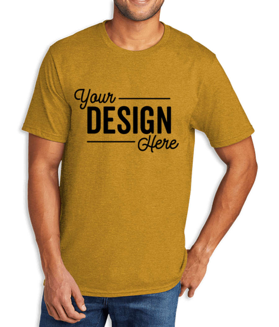 Port & Company Core Tri-Blend T-shirt in Ochre Yellow Heather