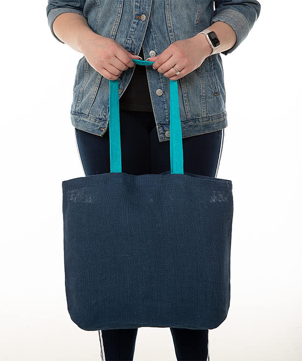 Eco-Green Medium Jute Tote Bag
