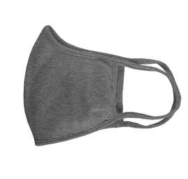 Customized Badger Cotton Face Mask - Color: Charcoal