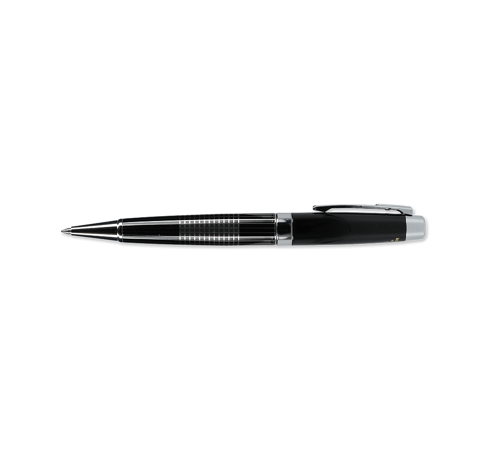 Laser Engraved Newton Recycled Brass Gel Ballpoint Pen (blue ink)-default