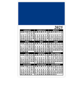 Full Color Calendar Magnet - .036" - Color: Royal Blue