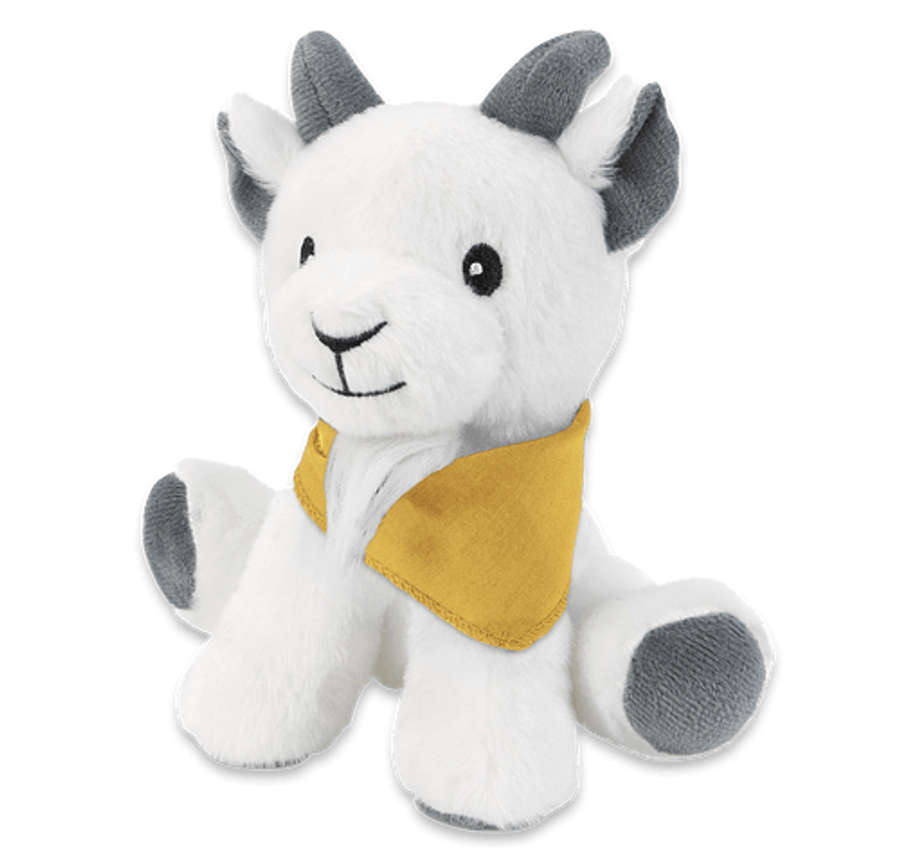 6" Little Buddy Goat Plush Animal in Yellow