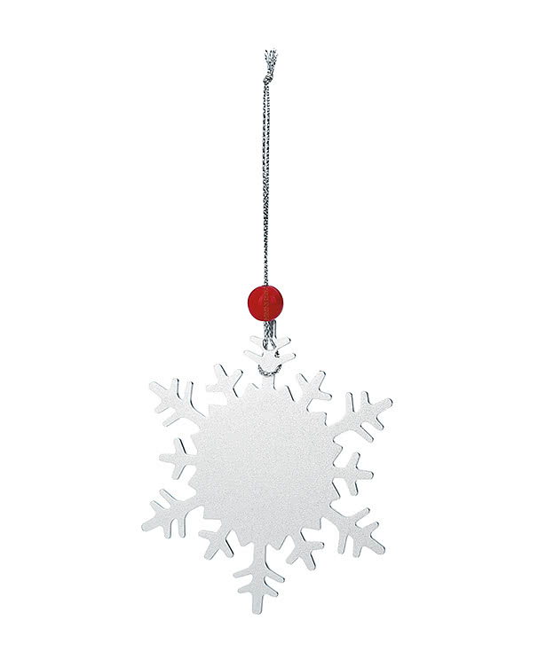 Laser Engraved Aluminum Snowflake Ornament