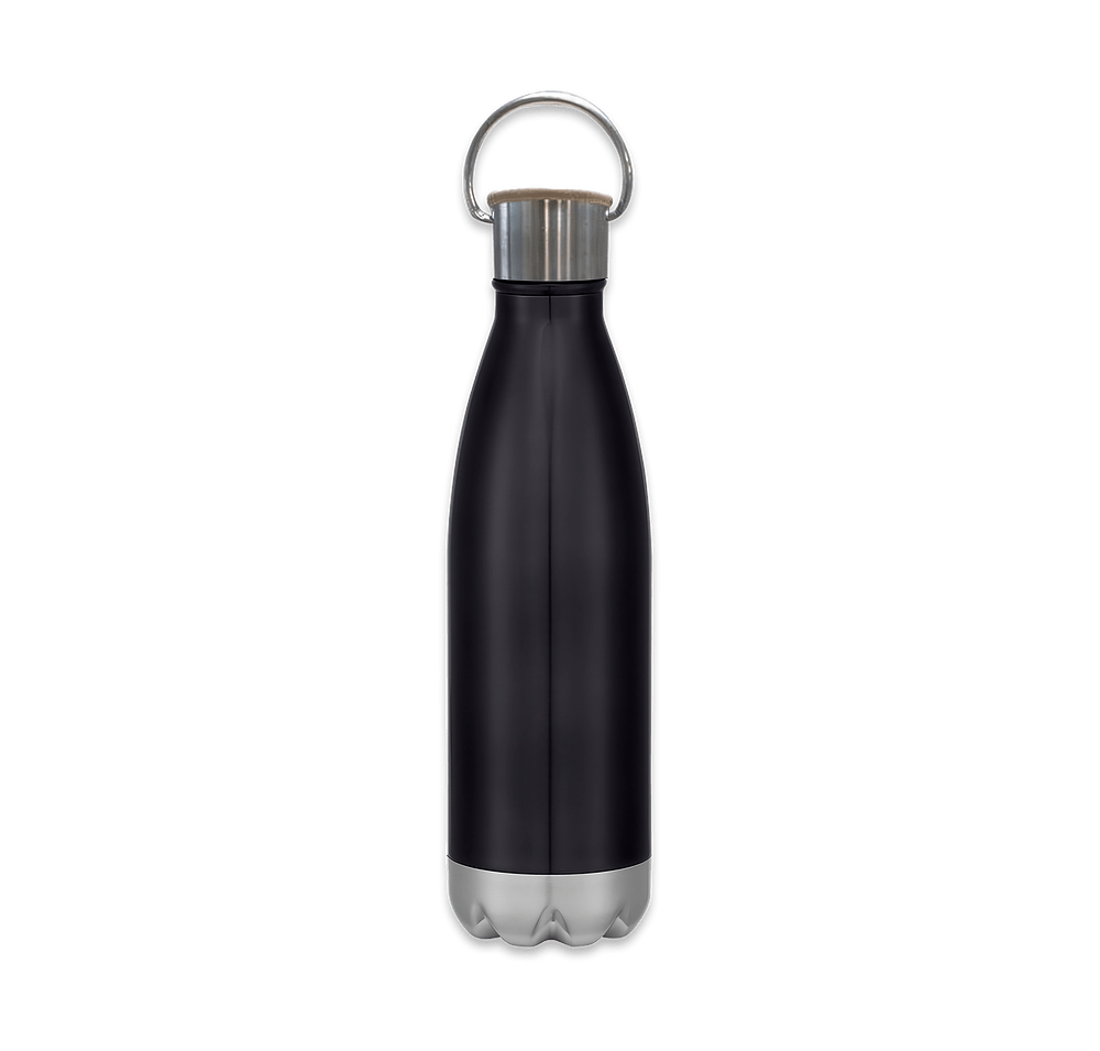 16 oz. Swiggy Stainless Steel Water Bottle with Bamboo Lid-default