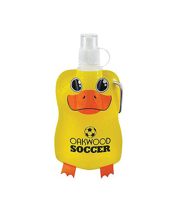 12 oz. Paws N Claws Flat Water Bottle