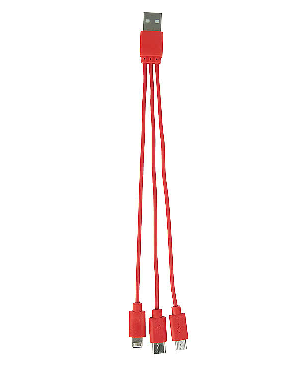 Full Color 4-in-1 Charging Cable and Screen Cleaner with Travel Case