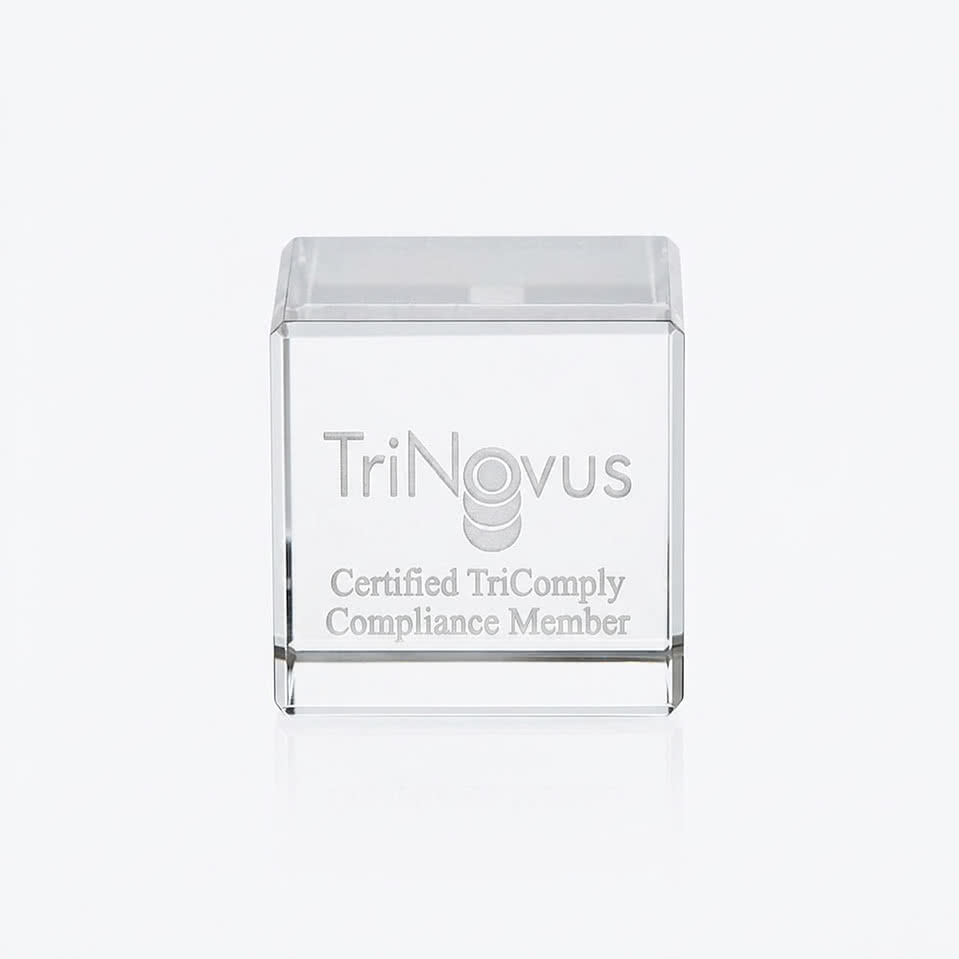 Small Flat Cube 3D  Award