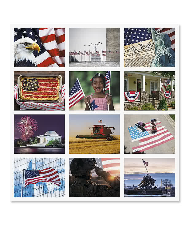Celebrate America Stapled Monthly Calendar