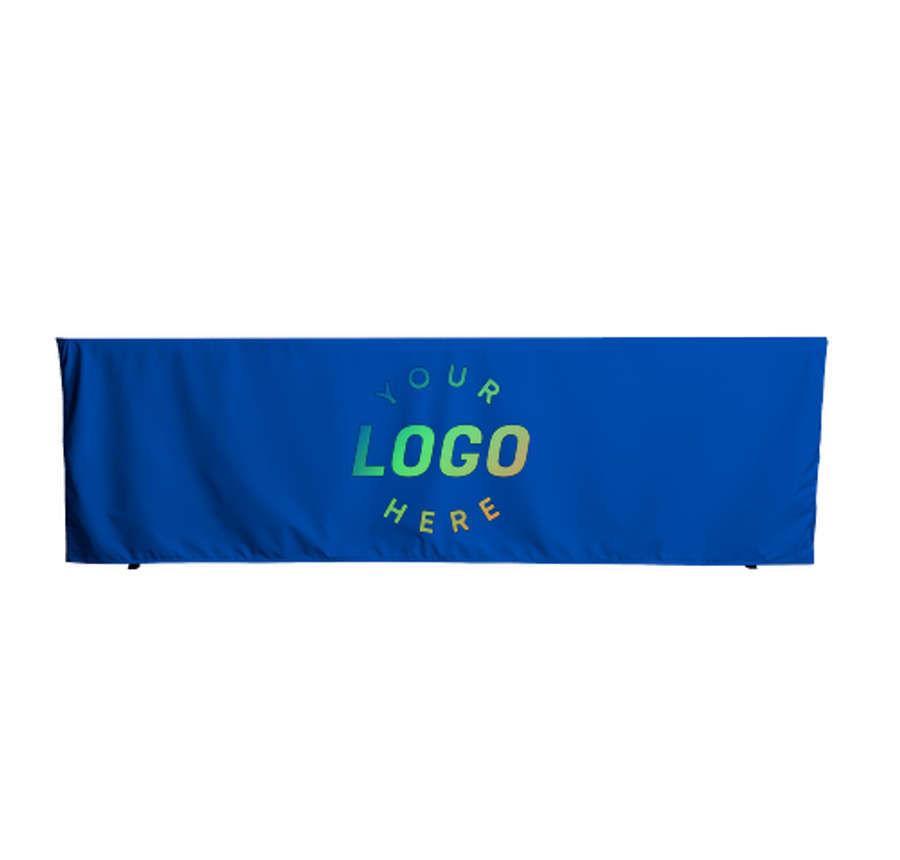 Full Color 8' Fitted Throw Tablecloth in Royal Blue