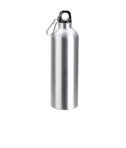Full Color 25 oz. Atrium Aluminum Water Bottle in Silver