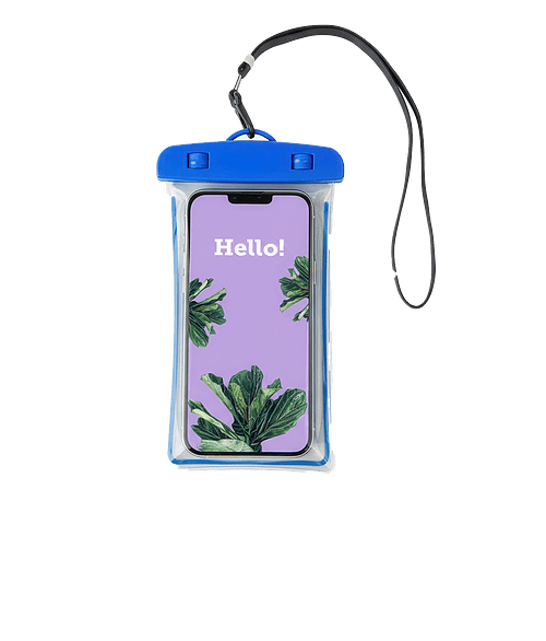 Voyage Waterproof Phone Pouch in Blue