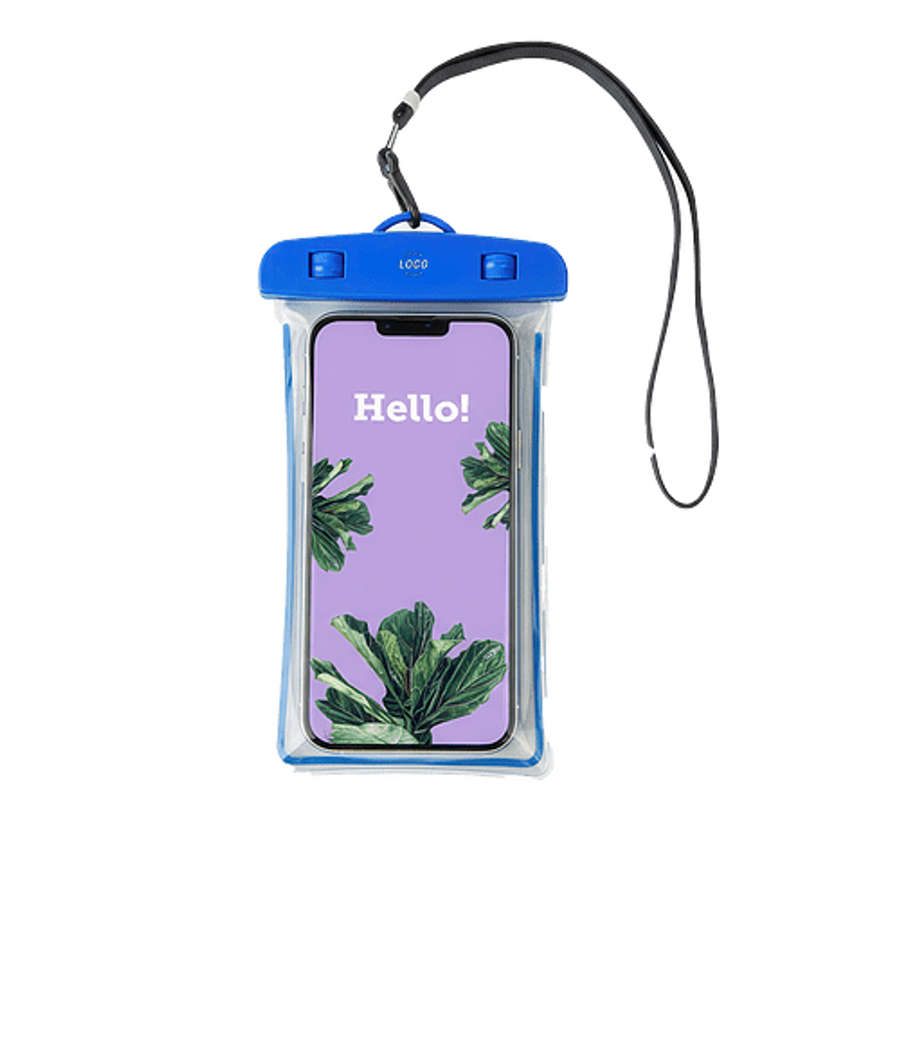 Voyage Waterproof Phone Pouch in Blue